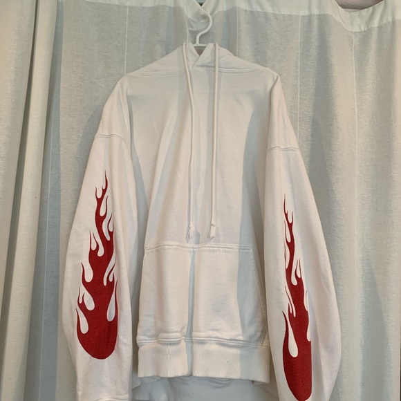 Red flame Brandy Melville hoodie